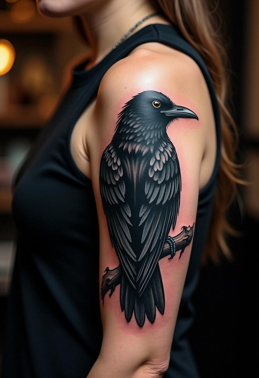 Masked Raventattoo Raven Tattoo Ideas And Meanings